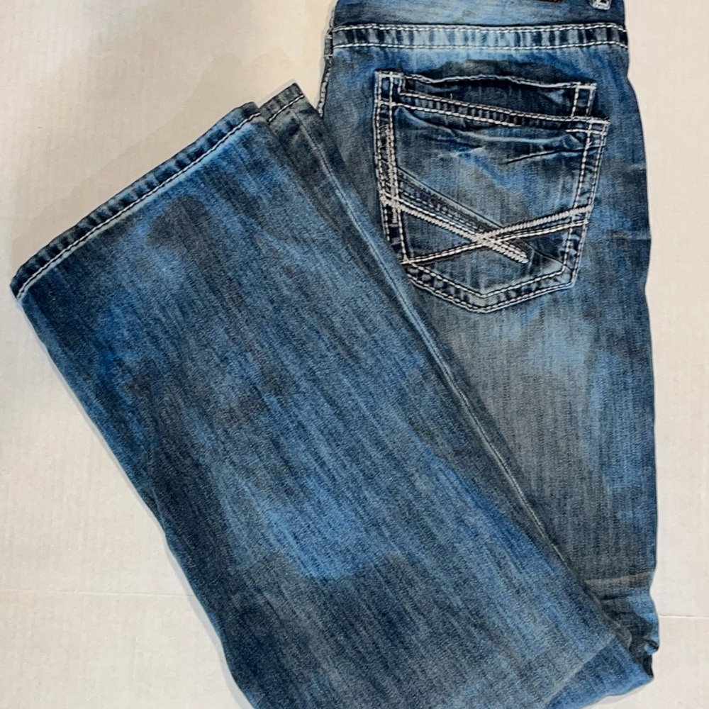 Stylish Blue Denim BKE Men’s Jeans Jake Boot 34R
